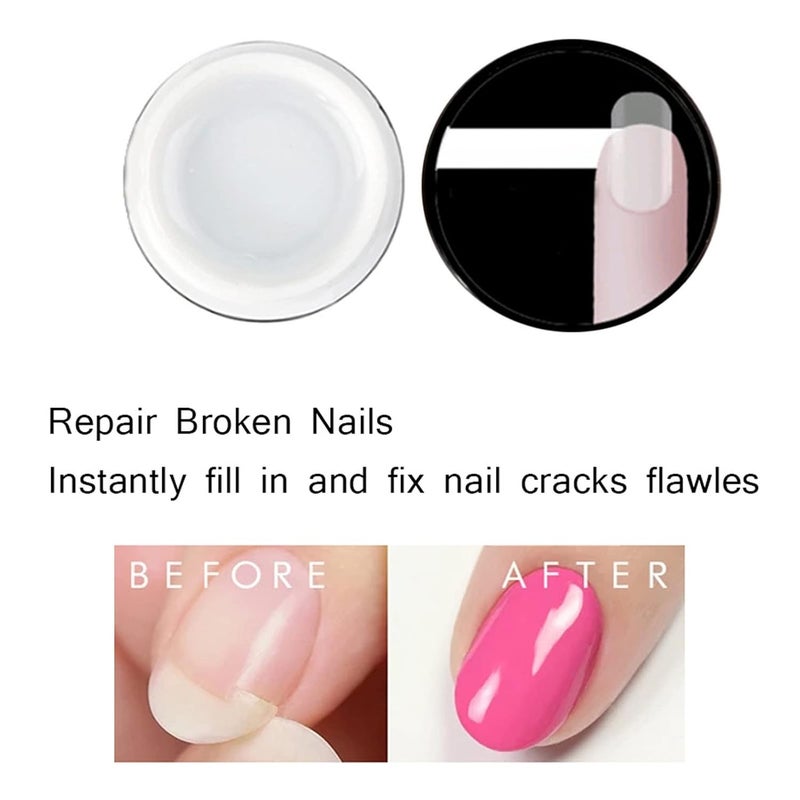 Sonew Nail Extension Fiberglass Kit, Nail Quick Extending Shaping Fiberglass Gel Manicure Tool for Home DIY & Nail Beauty Salon - Image 5